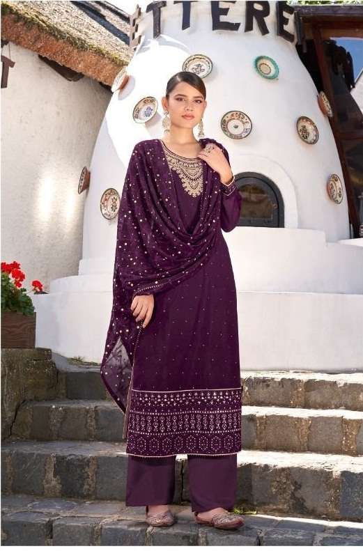 BEST SELLING PREMIUM DESIGNER FANCY PAKISTANI SALWAR SUIT FOR WEDDING PARTY GULKARIYA MARYA 7086