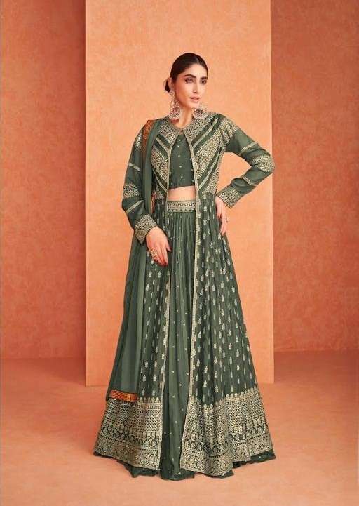 BEST SELLING PREMIUM DESIGNER FANCY SALWAR SUIT FOR WEDDING PARTY FLOSSY NAKSH A