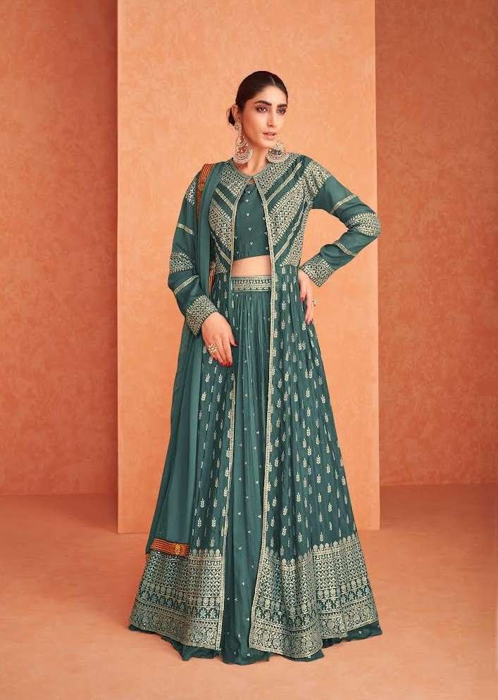 BEST SELLING PREMIUM DESIGNER FANCY SALWAR SUIT FOR WEDDING PARTY FLOSSY NAKSH B