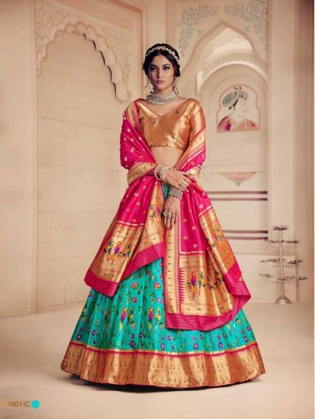 HOT SELLING BEST DESIGNER PARTY WEAR LEHENGA CHOLI IN NET WITH SEQUENCE WORK KBSM 1001C