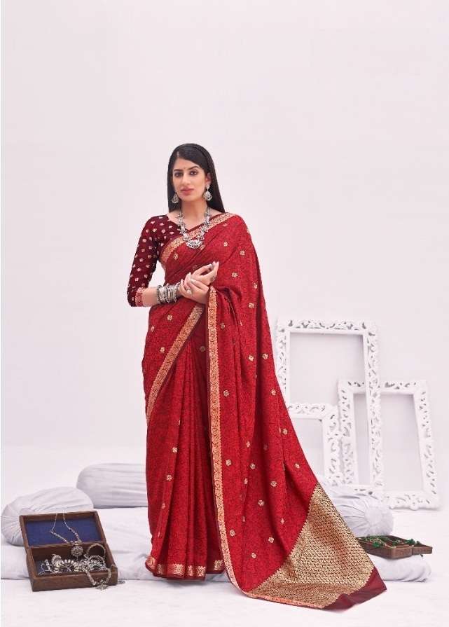 HOT SELLING DESIGNER BANARASI SILK SAREE EXCLUSIVE COLLECTION FOR WEDDING PARTY WEAR 9703