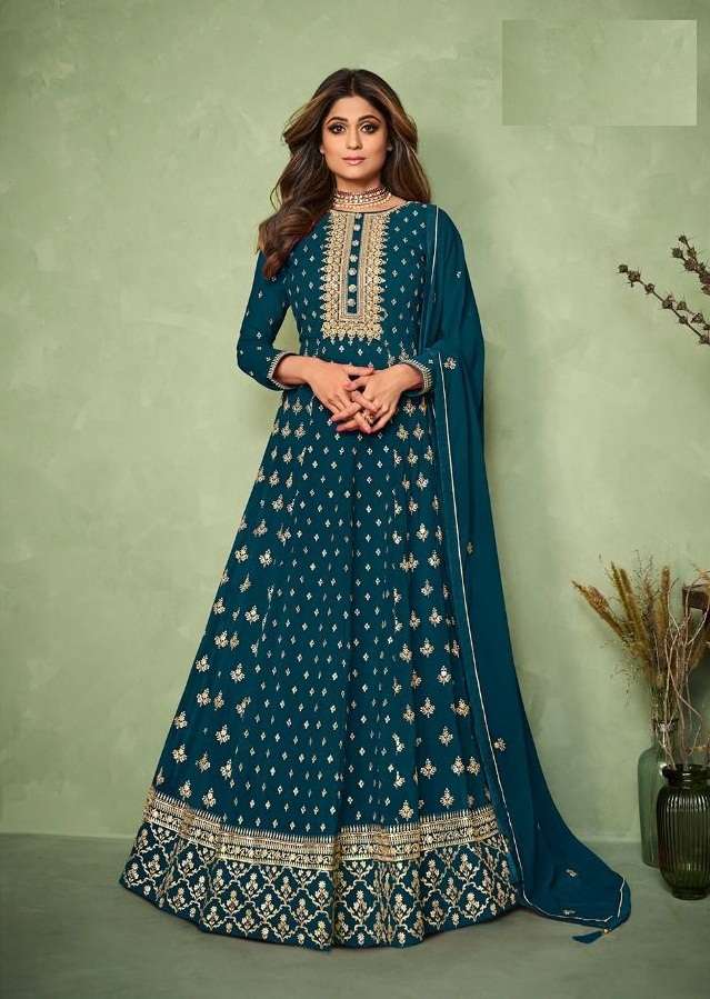 LATEST NEW ARRIVAL FANCY WEDDING PARTY WEAR GEORGETTE ANARKALI FOR WOMEN CARNIVAL 9186