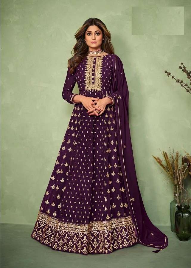 LATEST NEW ARRIVAL FANCY WEDDING PARTY WEAR GEORGETTE ANARKALI FOR WOMEN CARNIVAL 9189