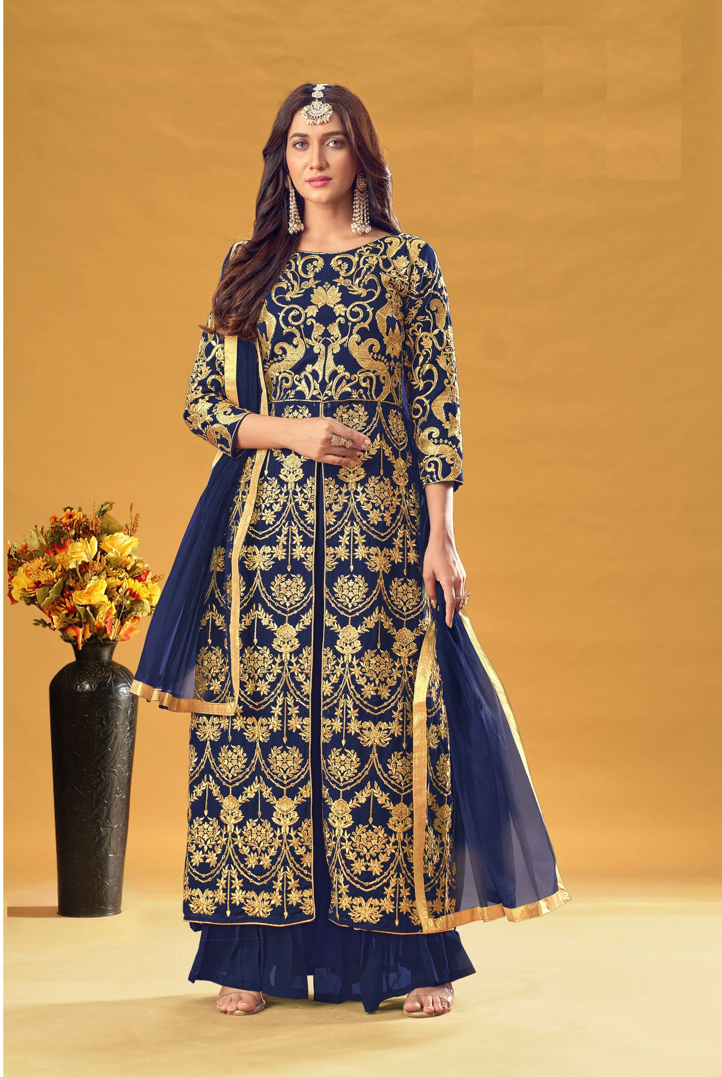 LATEST NEW ARRIVAL FANCY WEDDING PARTY WEAR GEORGETTE SHARARA SALWAR FOR WOMEN EIRA 1150