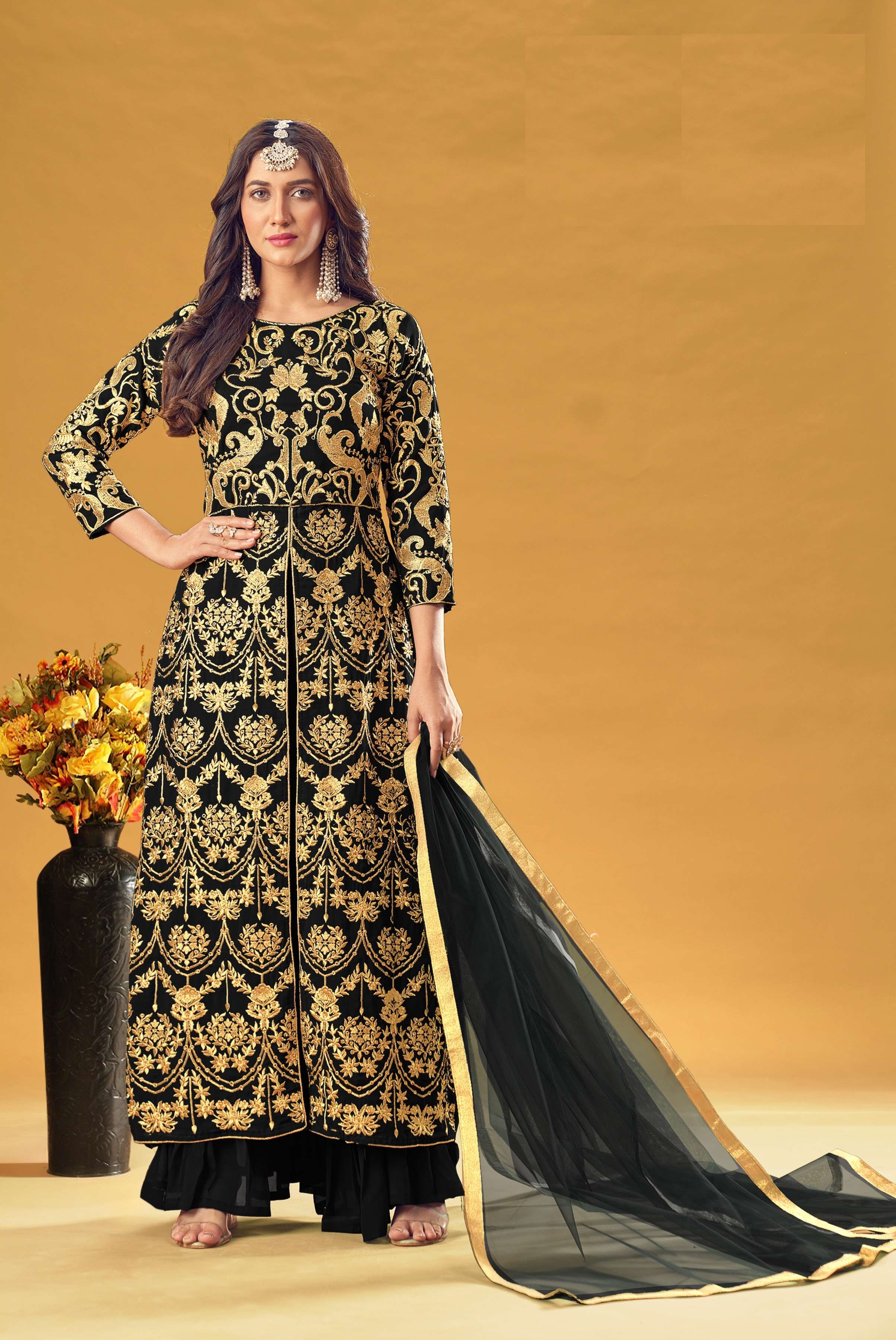 LATEST NEW ARRIVAL FANCY WEDDING PARTY WEAR GEORGETTE SHARARA SALWAR FOR WOMEN EIRA 1151