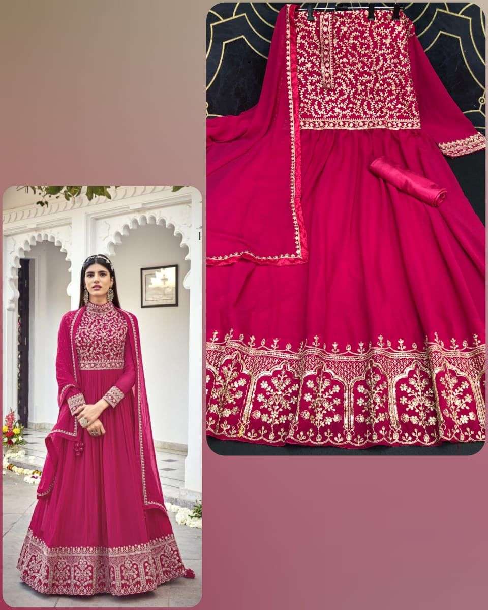 LATEST NEW ARRIVAL FANCY WEDDING PARTY WEAR GEORGETTE ANARKALI FOR WOMEN EBA 1320 RANI