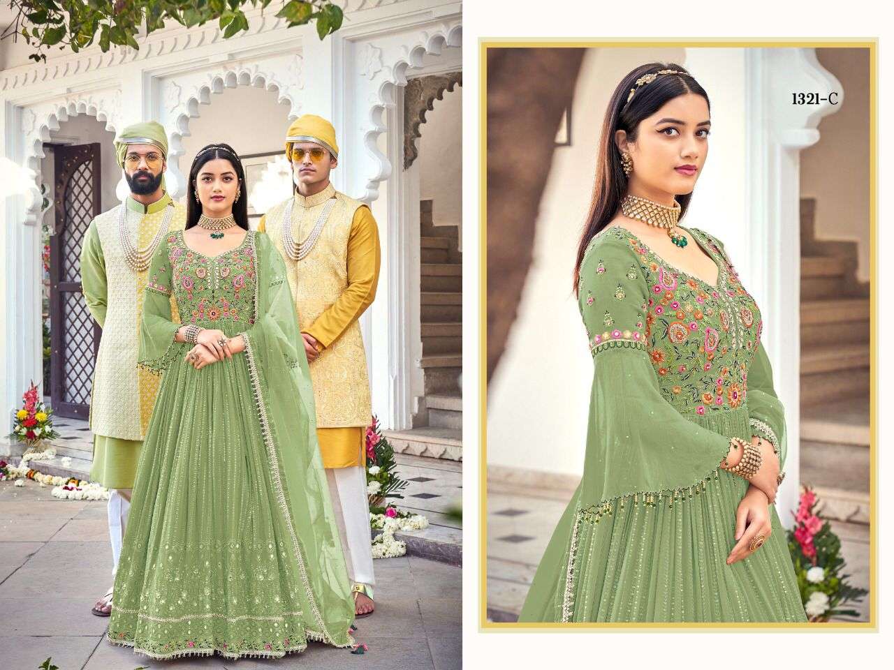 Green designer lehenga style salwar kameez for girls | Lehnga designs,  Lehenga for girls, Indian fashion dresses