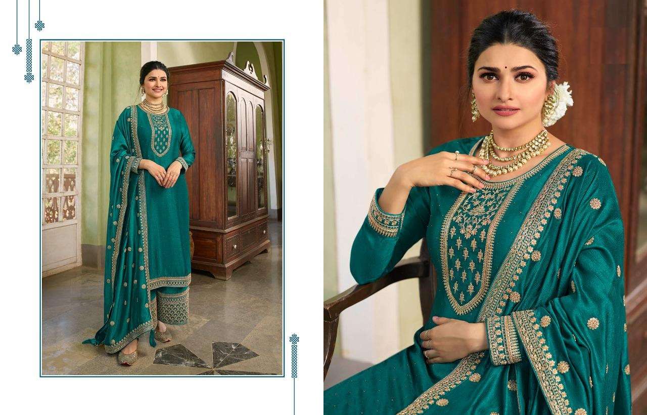 DESIGNER FANCY WEAR SILK GEORGETTE SALWAR SUIT EXCLUSIVE COLLECTION SAHEEN 17522