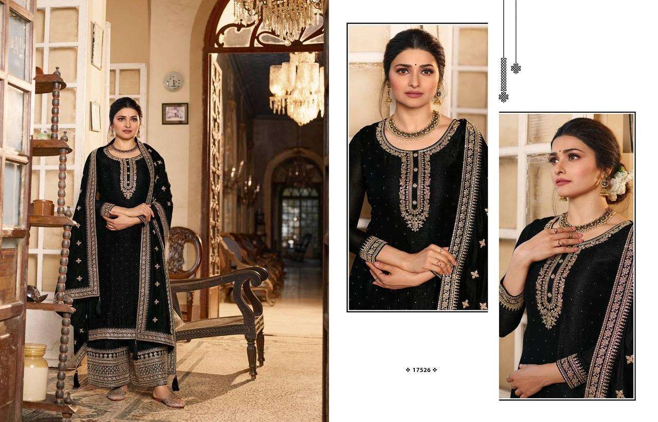 DESIGNER FANCY WEAR SILK GEORGETTE SALWAR SUIT EXCLUSIVE COLLECTION SAHEEN 17526