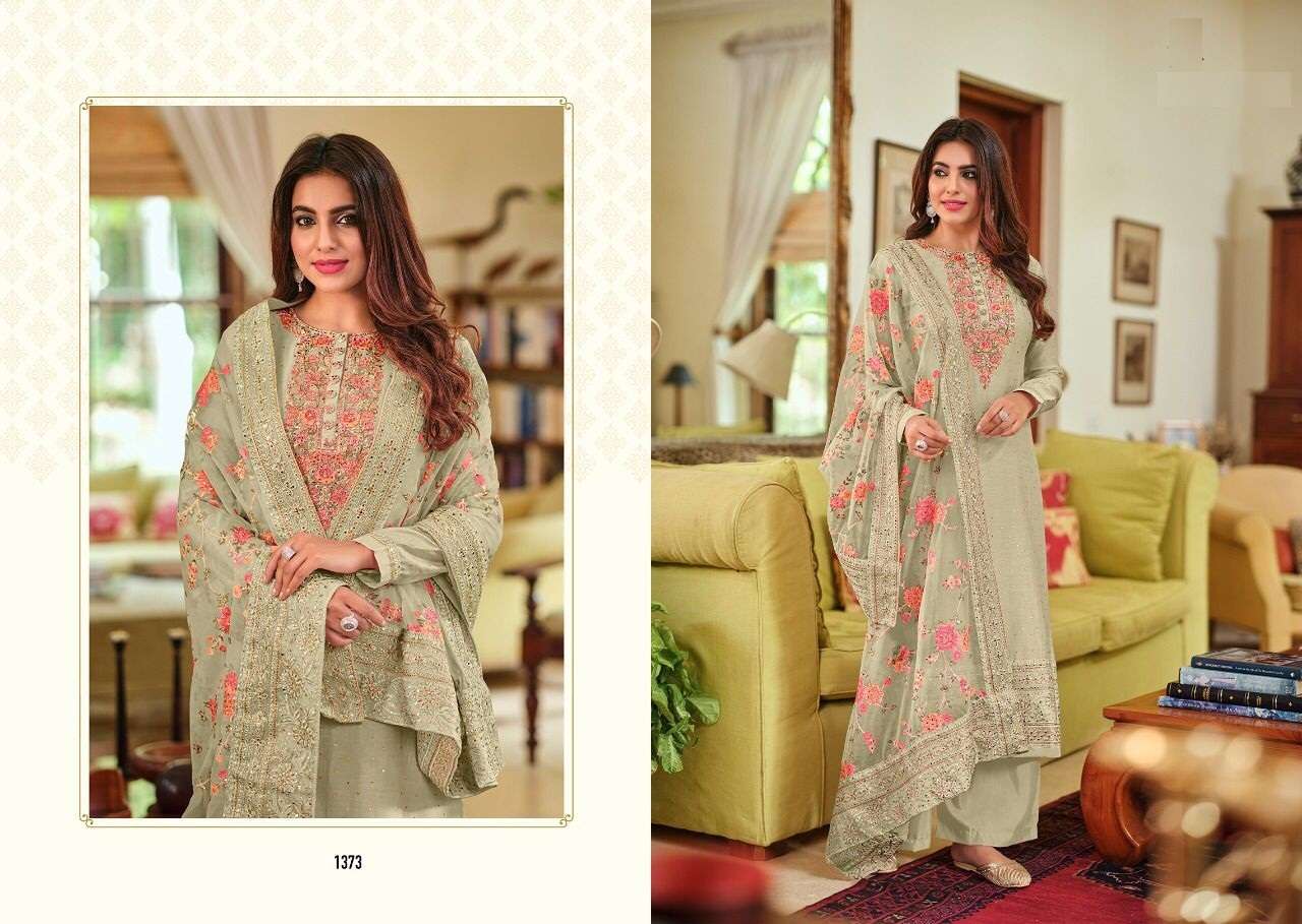 DESIGNER FANCY WEDDING PARTY FESTIVAL WEAR VISCOSE SILK SALWAR SUIT RH 1373