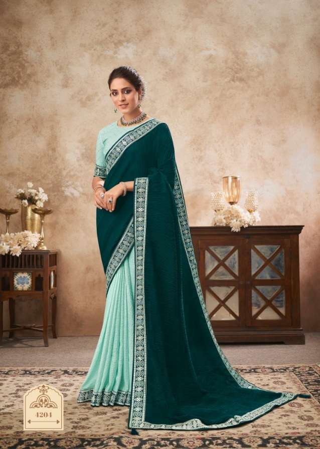 DESIGNER WEDDING PARTY FUNCTION WEAR GEORGETTE SAREE EXCLUSIVE COLLECTION KVRSM 4204