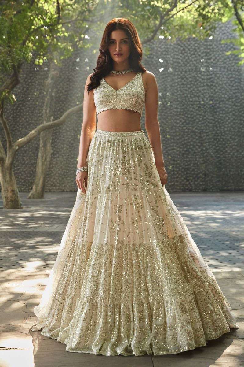 HOT SELLING BEST DESIGNER PARTY WEAR INDIAN LEHENGA CHOLI IN GEORGETTE FABRIC PC 1519