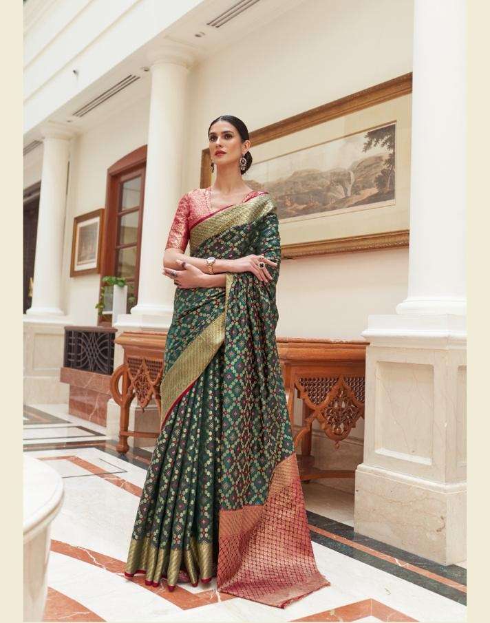 HOT SELLING DESIGNER BANARASI SILK SAREE EXCLUSIVE COLLECTION FOR WEDDING PARTY WEAR RJTX SM 250001