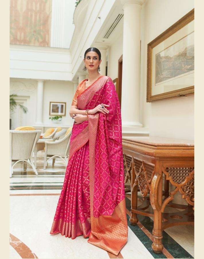 HOT SELLING DESIGNER BANARASI SILK SAREE EXCLUSIVE COLLECTION FOR WEDDING PARTY WEAR RJTX SM 250002