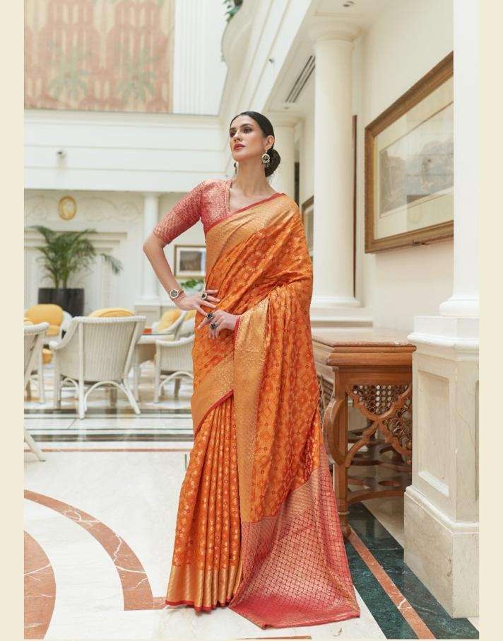 HOT SELLING DESIGNER BANARASI SILK SAREE EXCLUSIVE COLLECTION FOR WEDDING PARTY WEAR RJTX SM 250004