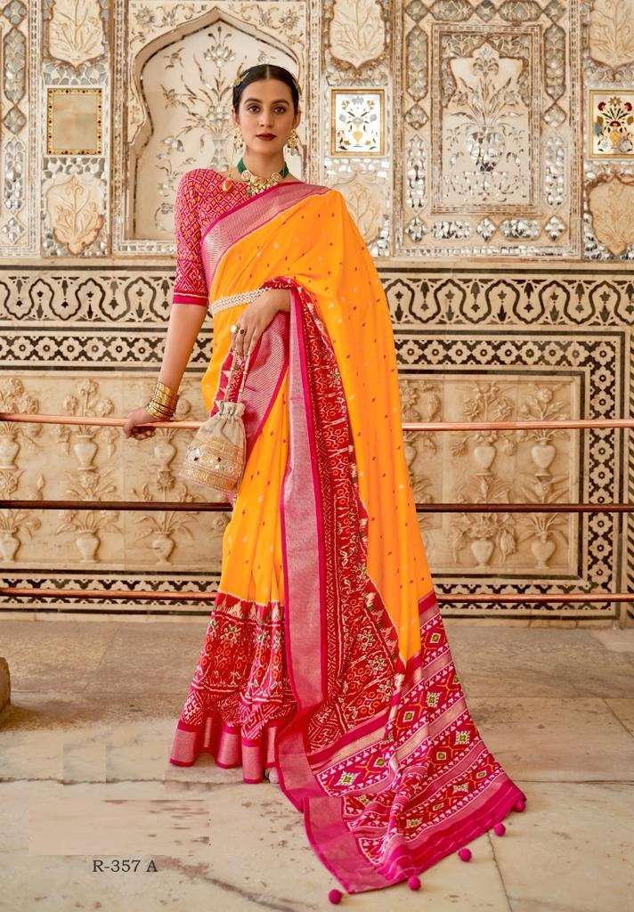 HOT SELLING DESIGNER BANARASI SILK SAREE EXCLUSIVE COLLECTION FOR WEDDING PARTY WEAR REVASM 357A