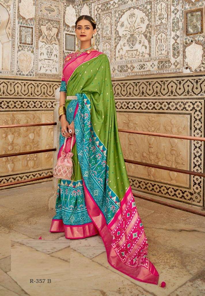 HOT SELLING DESIGNER BANARASI SILK SAREE EXCLUSIVE COLLECTION FOR WEDDING PARTY WEAR REVASM 357B