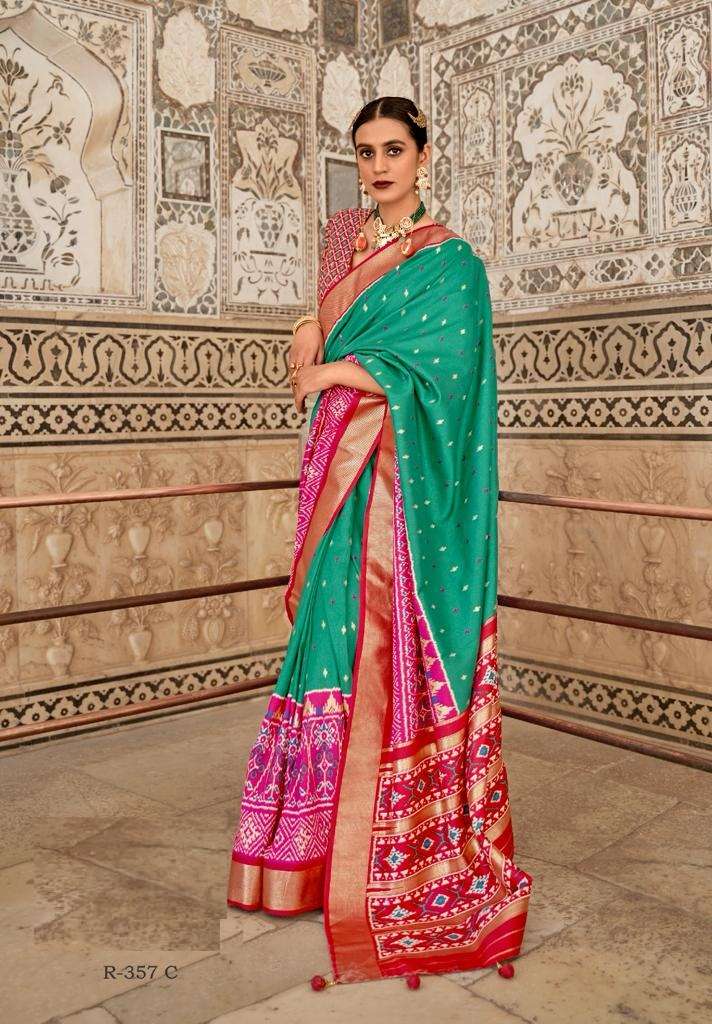 HOT SELLING DESIGNER BANARASI SILK SAREE EXCLUSIVE COLLECTION FOR WEDDING PARTY WEAR REVASM 357C