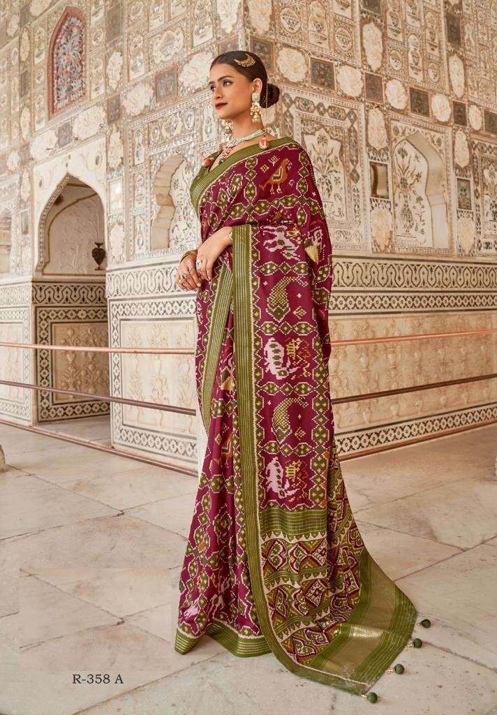 HOT SELLING DESIGNER BANARASI SILK SAREE EXCLUSIVE COLLECTION FOR WEDDING PARTY WEAR REVASM 358A