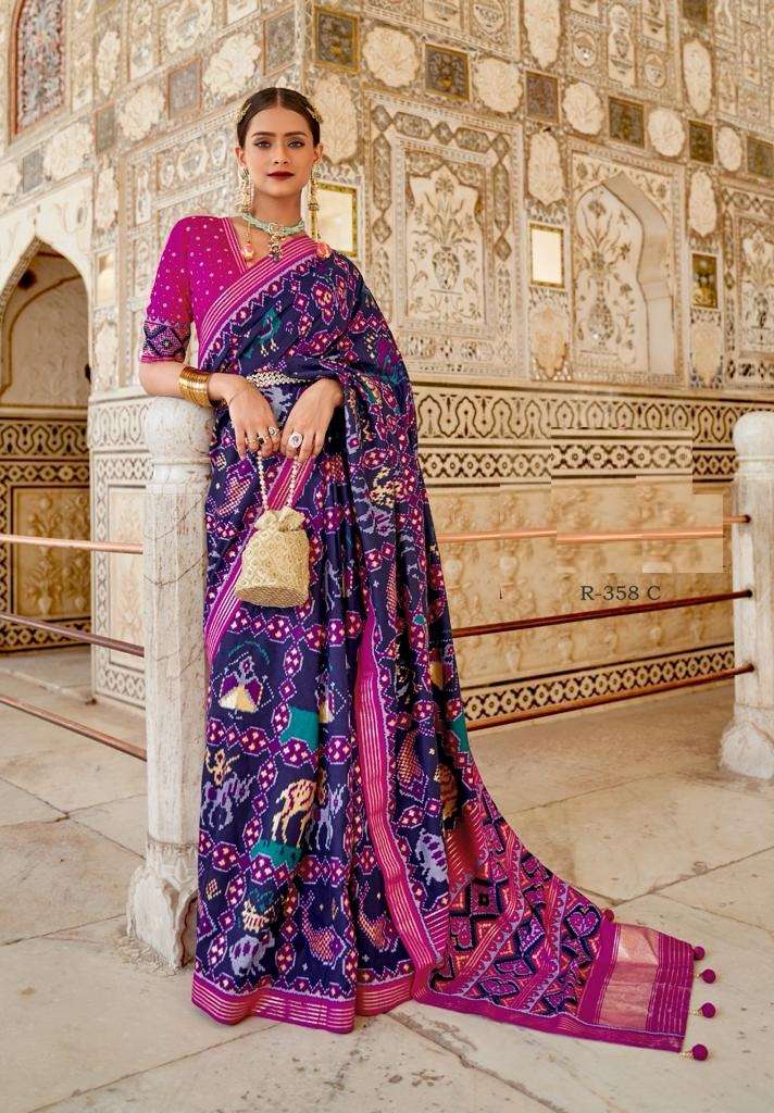 HOT SELLING DESIGNER BANARASI SILK SAREE EXCLUSIVE COLLECTION FOR WEDDING PARTY WEAR REVASM 358C