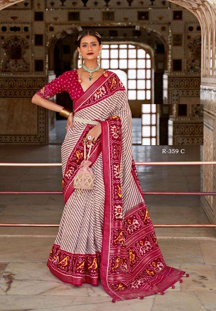 HOT SELLING DESIGNER BANARASI SILK SAREE EXCLUSIVE COLLECTION FOR WEDDING PARTY WEAR REVASM 359C