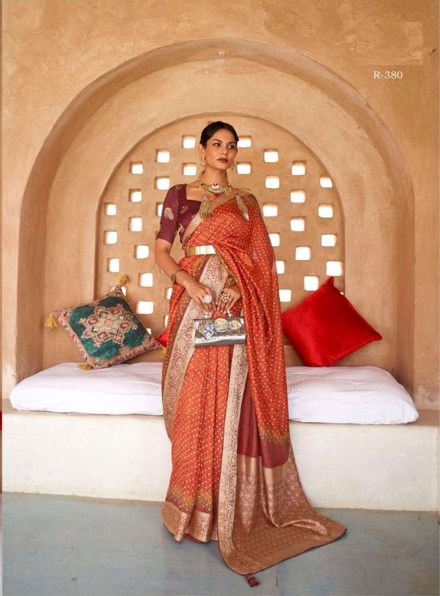 HOT SELLING DESIGNER BANARASI SILK SAREE EXCLUSIVE COLLECTION FOR WEDDING PARTY WEAR REVAA ROOH 380