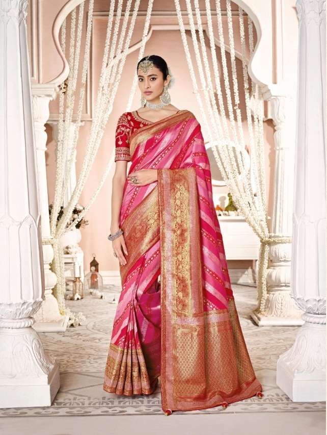 HOT SELLING DESIGNER BANARASI SILK SAREE EXCLUSIVE COLLECTION FOR WEDDING PARTY WEAR 13396