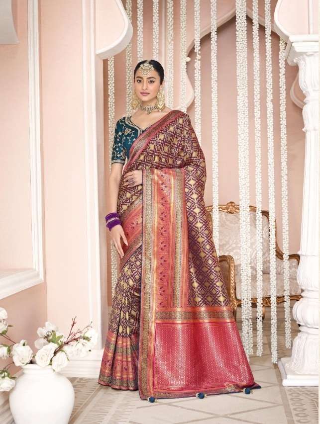 HOT SELLING DESIGNER BANARASI SILK SAREE EXCLUSIVE COLLECTION FOR WEDDING PARTY WEAR 13400