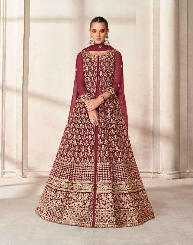 HOT SELLING FANCY LONG ANARKALI GOWN SALWAR SUIT FOR WEDDING PARTY WEAR AF PRISHA 9203