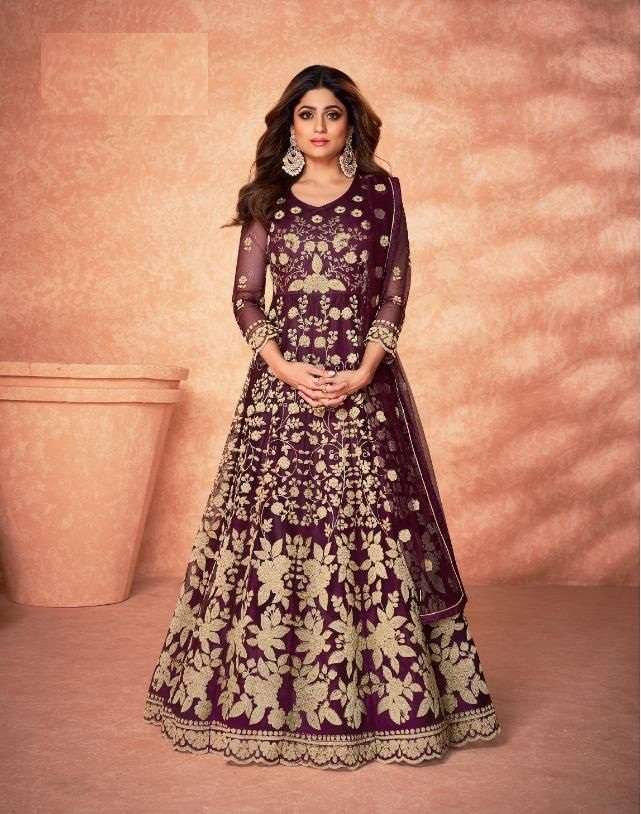 HOT SELLING FANCY LONG ANARKALI GOWN SALWAR SUIT FOR WEDDING PARTY WEAR AF MOHINI 8180