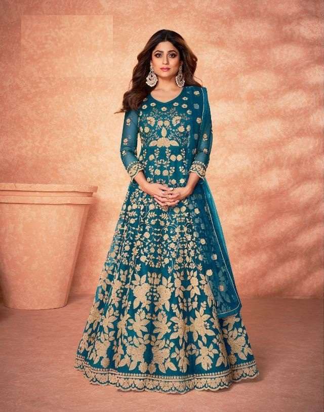 HOT SELLING FANCY LONG ANARKALI GOWN SALWAR SUIT FOR WEDDING PARTY WEAR AF MOHINI 8181