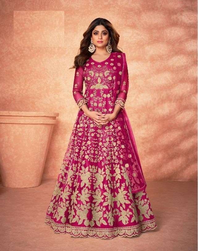 HOT SELLING FANCY LONG ANARKALI GOWN SALWAR SUIT FOR WEDDING PARTY WEAR AF MOHINI 8182