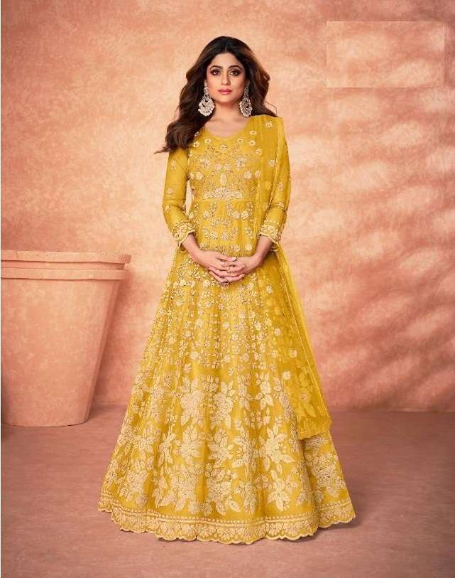 HOT SELLING FANCY LONG ANARKALI GOWN SALWAR SUIT FOR WEDDING PARTY WEAR AF MOHINI 8183