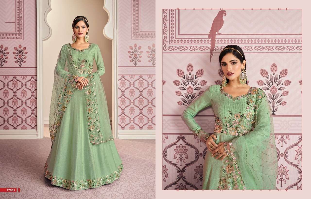 NEW ARRIVAL LATEST DESIGNER ANARKALI SILK SALWAR SUIT FOR WOMEN LTNKR 77001