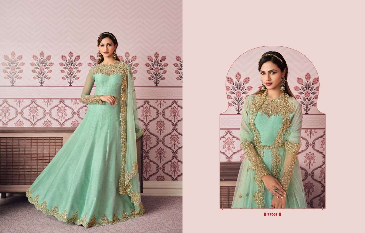 NEW ARRIVAL LATEST DESIGNER ANARKALI SILK SALWAR SUIT FOR WOMEN LTNKR 77003