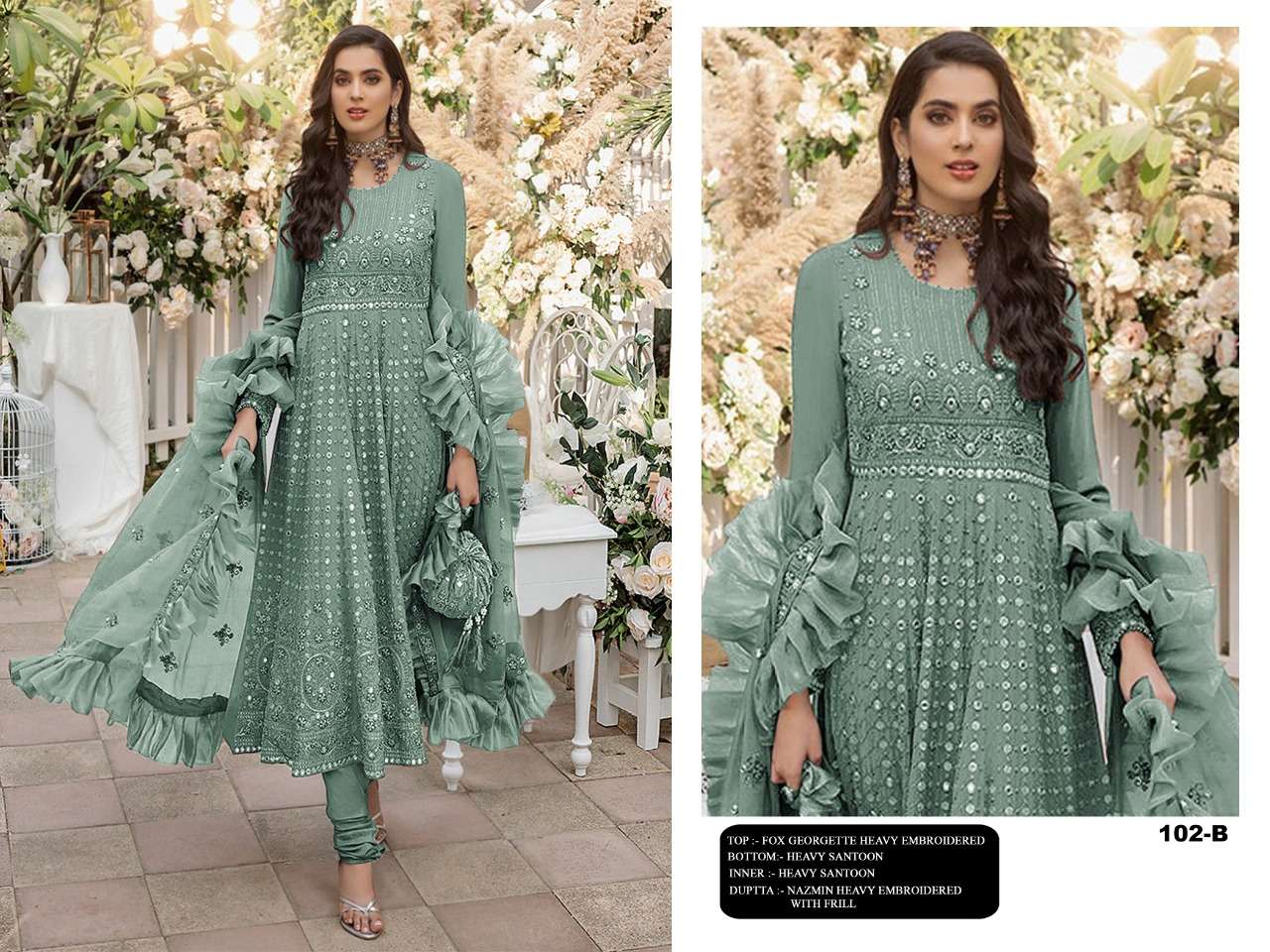 NEW ARRIVAL LATEST DESIGNER STRAIGHT PAKISTANI SALWAR SUIT FOR WOMEN RCT102B