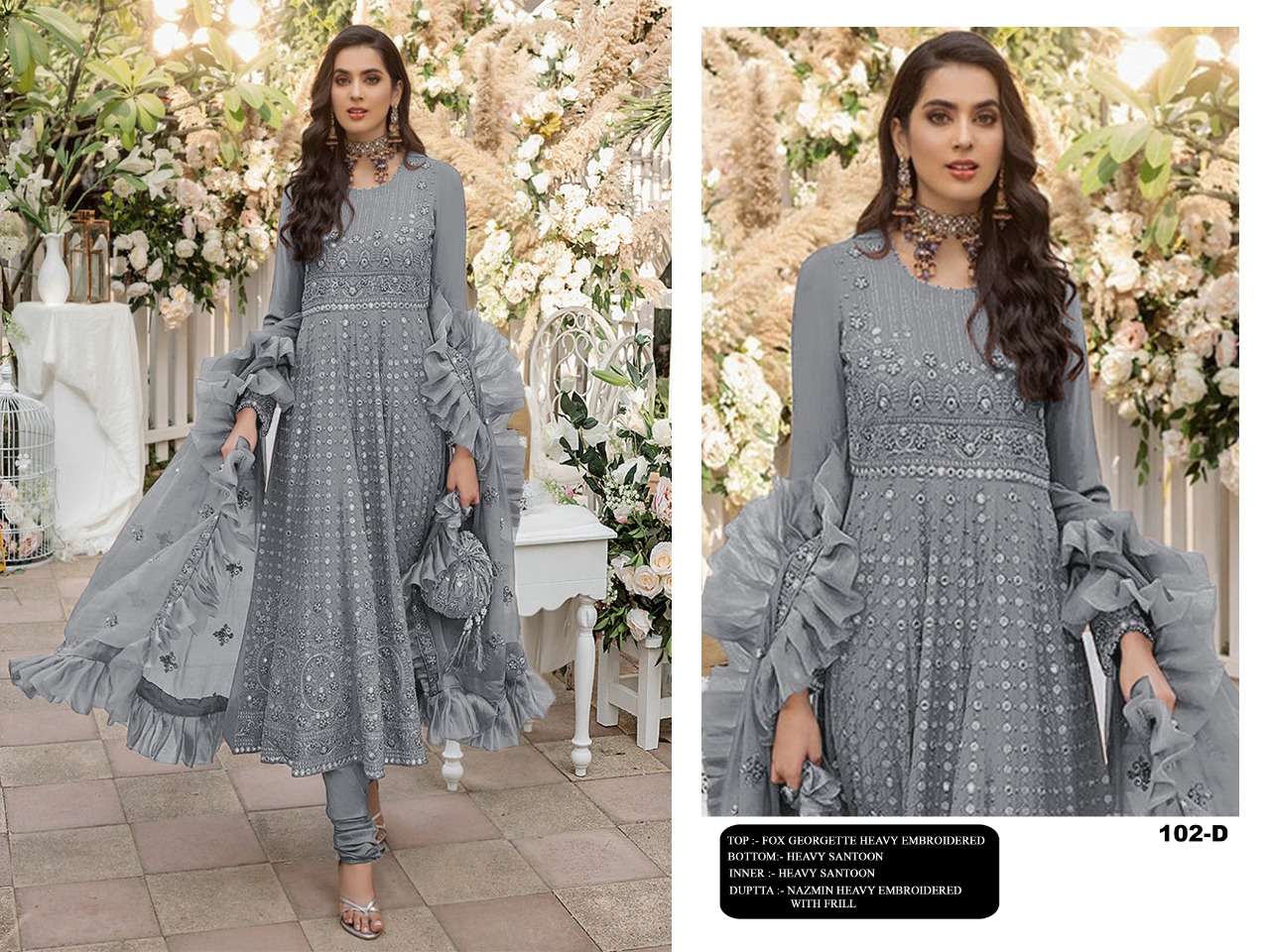 NEW ARRIVAL LATEST DESIGNER STRAIGHT PAKISTANI SALWAR SUIT FOR WOMEN RCT102D