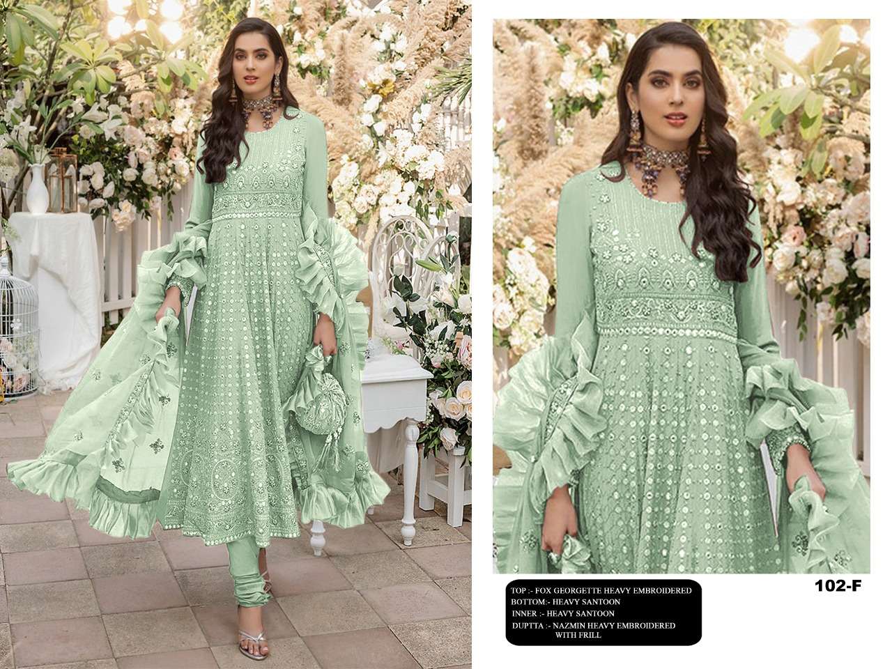 NEW ARRIVAL LATEST DESIGNER STRAIGHT PAKISTANI SALWAR SUIT FOR WOMEN RCT102F