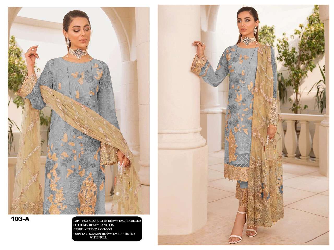 NEW ARRIVAL LATEST DESIGNER STRAIGHT PAKISTANI SALWAR SUIT FOR WOMEN RCT 103B