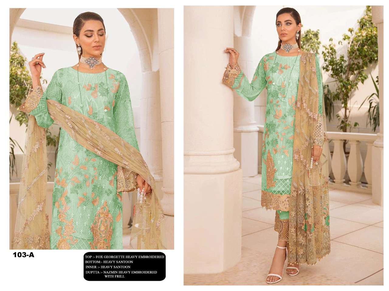 NEW ARRIVAL LATEST DESIGNER STRAIGHT PAKISTANI SALWAR SUIT FOR WOMEN RCT 103C