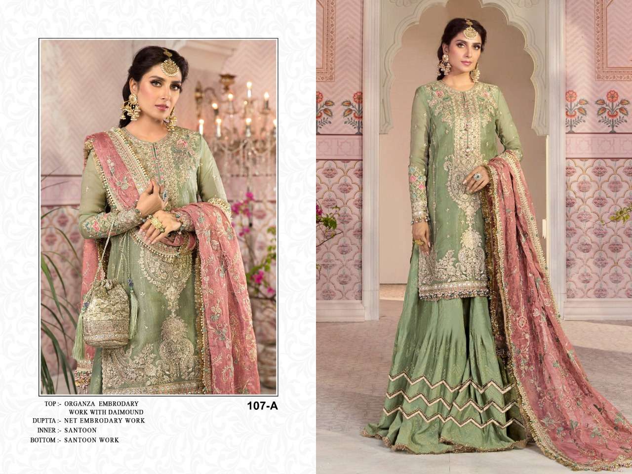 NEW ARRIVAL LATEST DESIGNER STRAIGHT PAKISTANI SALWAR SUIT FOR WOMEN RCT 107A