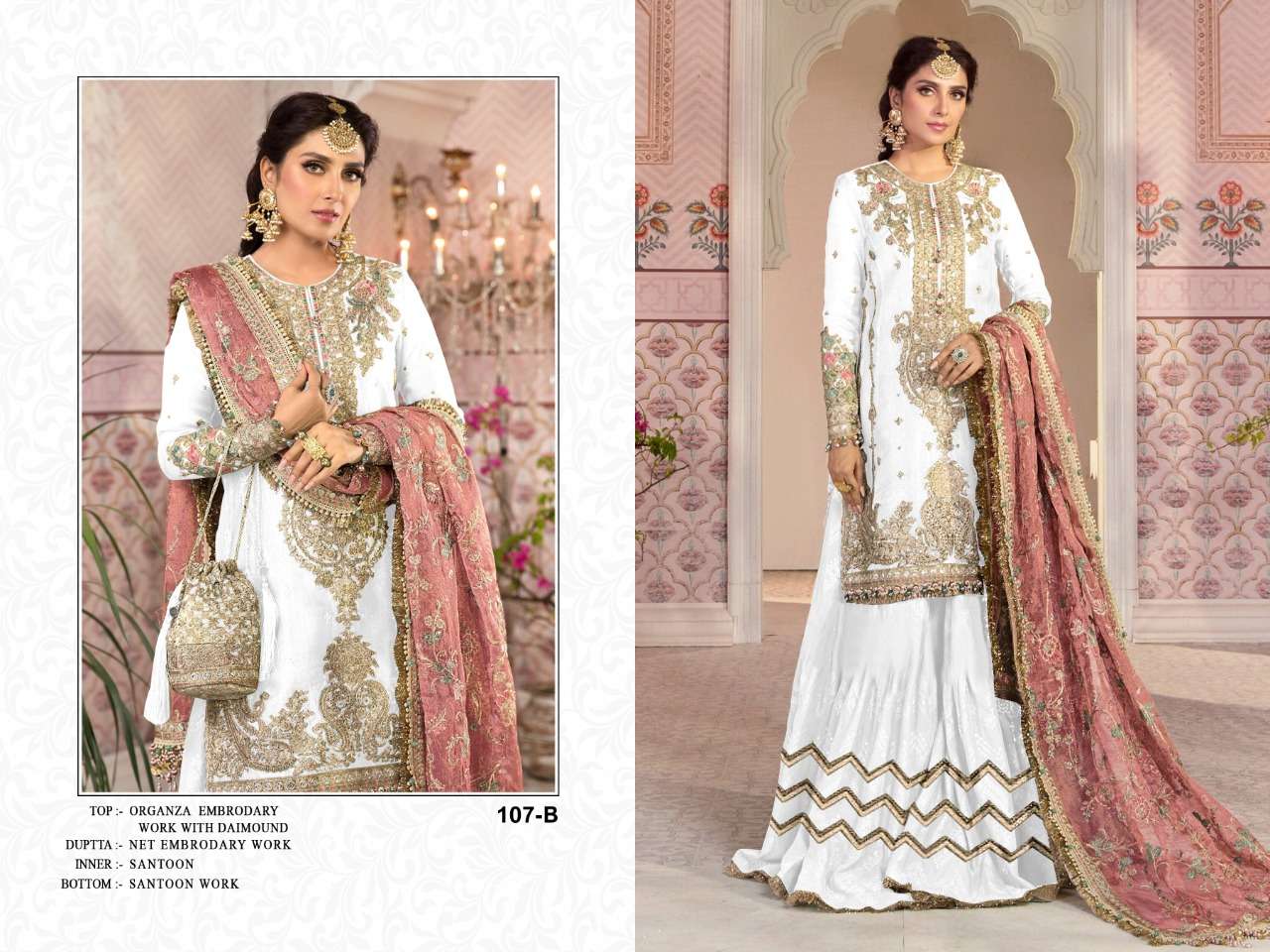 NEW ARRIVAL LATEST DESIGNER STRAIGHT PAKISTANI SALWAR SUIT FOR WOMEN RCT 107B