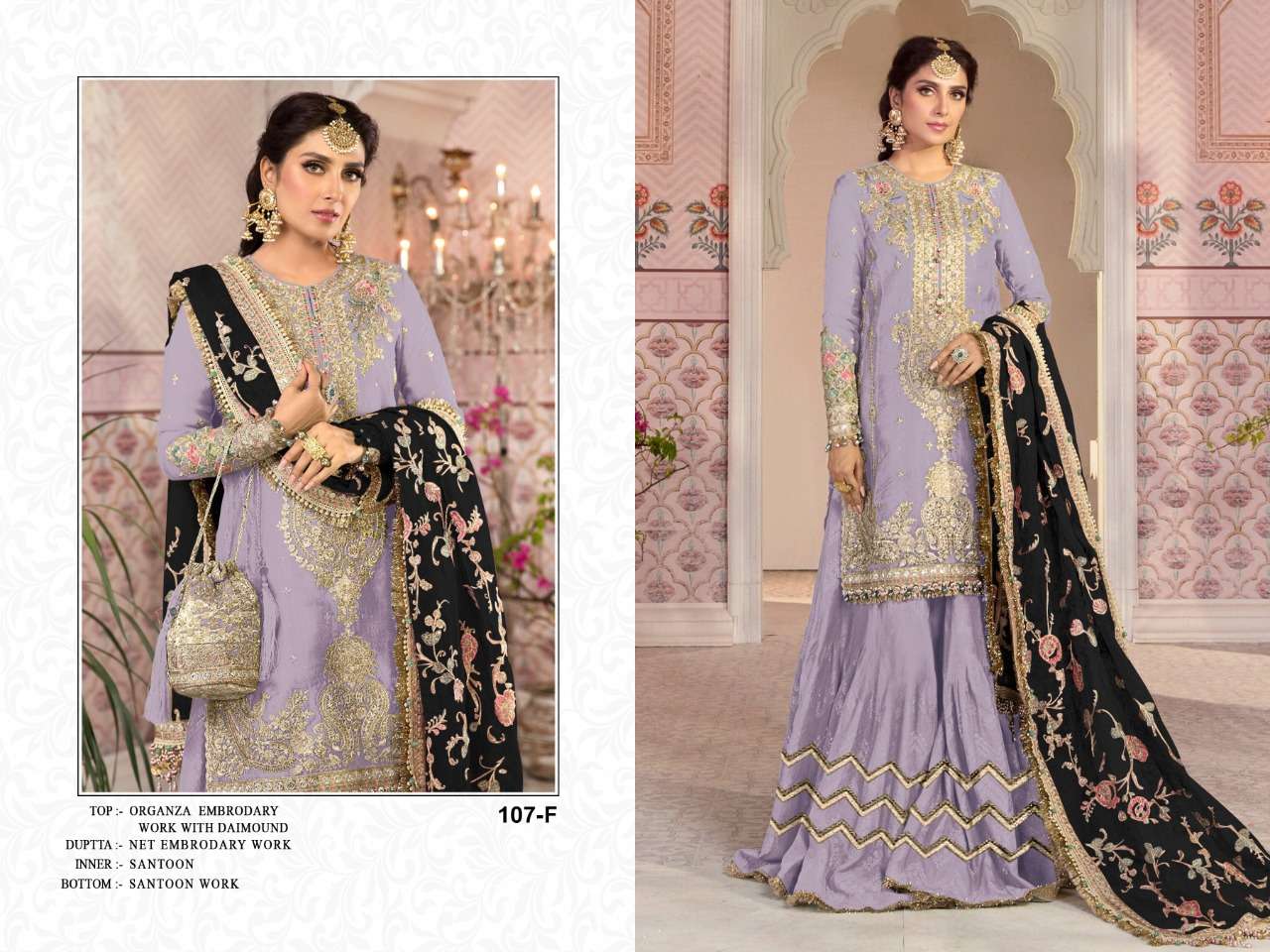 NEW ARRIVAL LATEST DESIGNER STRAIGHT PAKISTANI SALWAR SUIT FOR WOMEN RCT 107F