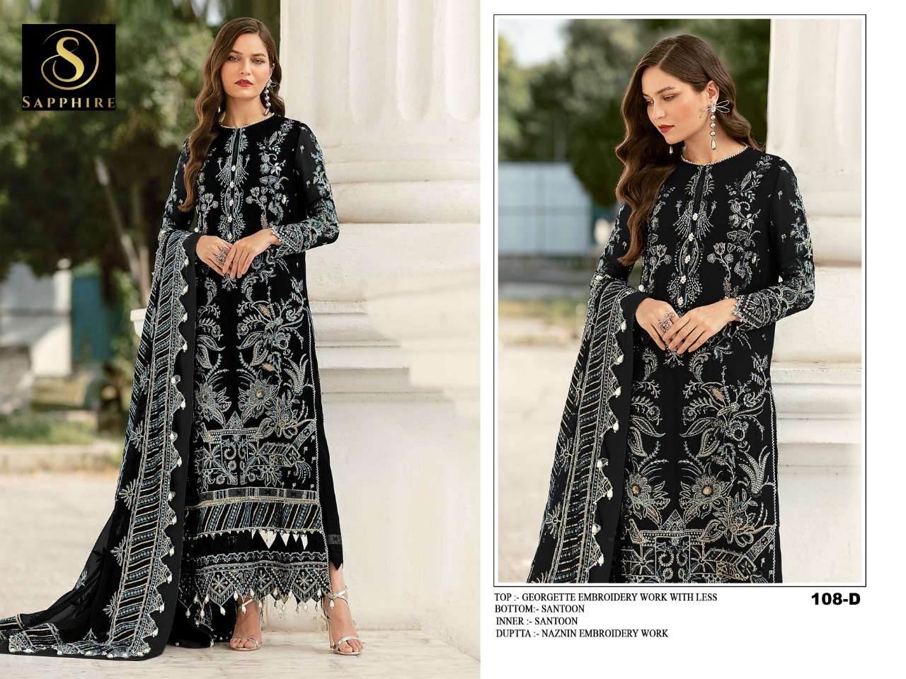 NEW ARRIVAL LATEST DESIGNER STRAIGHT PAKISTANI SALWAR SUIT FOR WOMEN RCT 108D