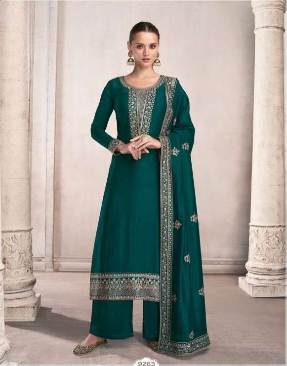 NEW ARRIVAL LATEST DESIGNER STRAIGHT SALWAR SUIT FOR WOMEN AF 9263