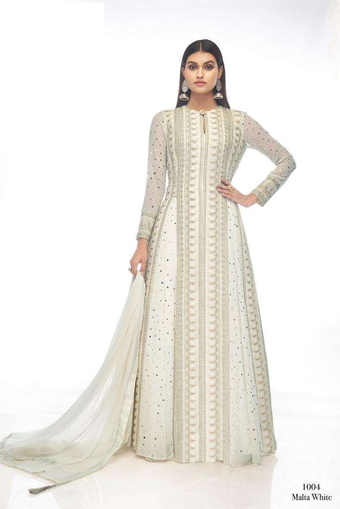 TOP SELLING DESIGNER FANCY ANARKALI GEORGETTE SALWAR SUIT FOR WEDDING PARTY WEAR GULZAR 1004