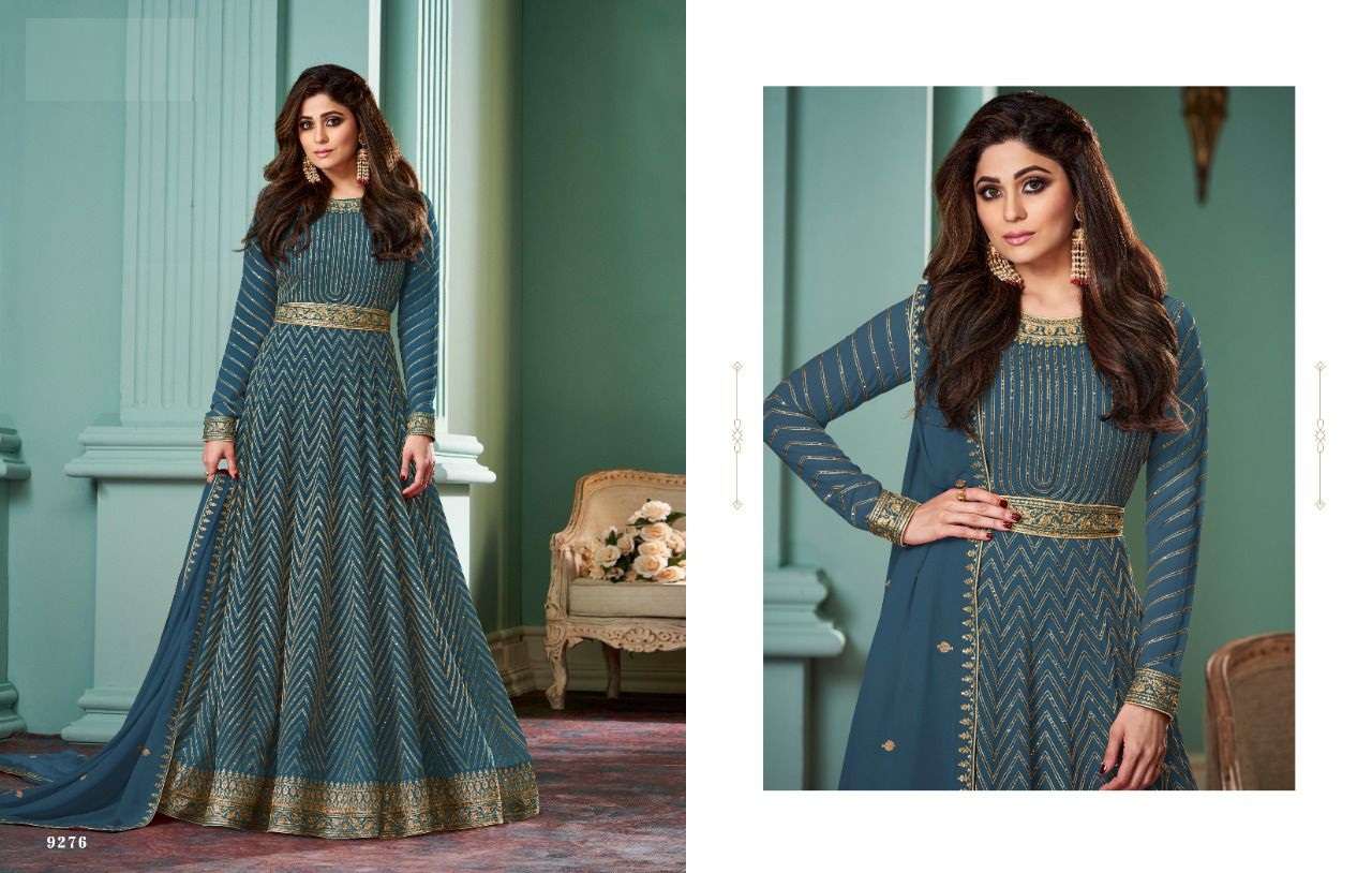 DESIGNER FANCY LONG ANARKALI SALWAR SUIT REAL GEORGETTE 9276