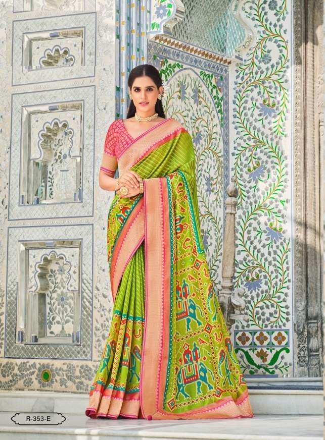 HOT SELLING DESIGNER BANARASI SILK SAREE EXCLUSIVE COLLECTION FOR WEDDING PARTY WEAR RV SM 353E