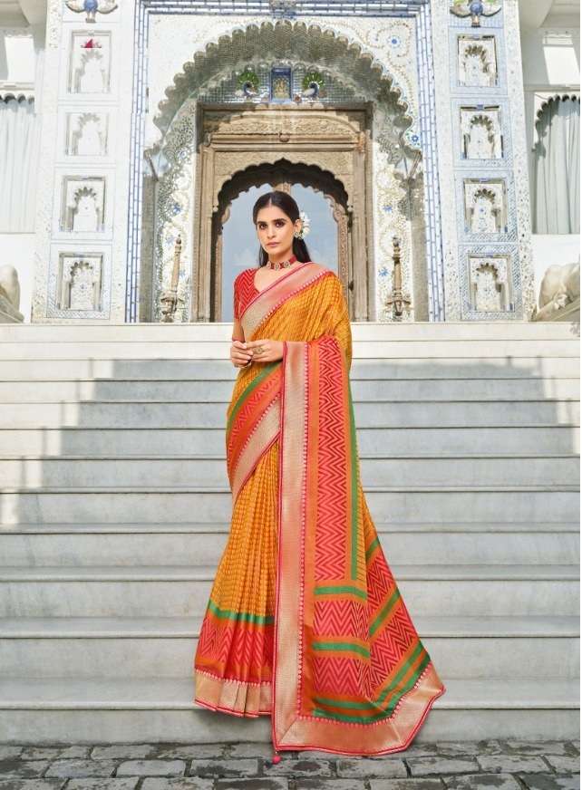 HOT SELLING DESIGNER BANARASI SILK SAREE EXCLUSIVE COLLECTION FOR WEDDING PARTY WEAR RV SM 354E