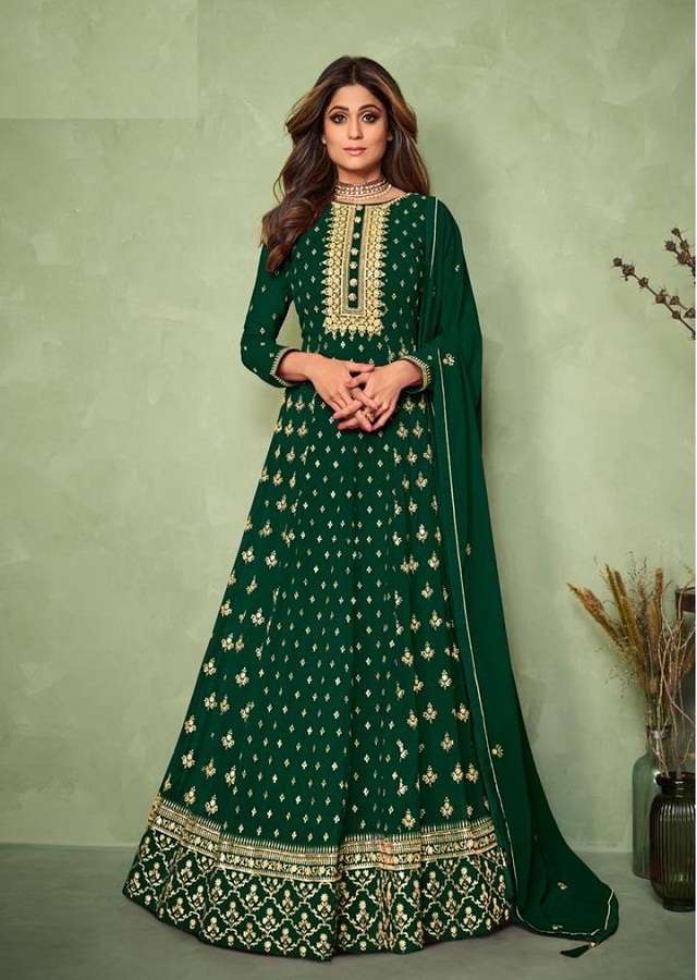 LATEST NEW ARRIVAL FANCY WEDDING PARTY WEAR GEORGETTE ANARKALI FOR WOMEN CARNIVAL 9190